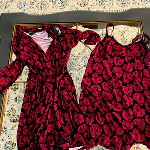 Nightgown with matching robe